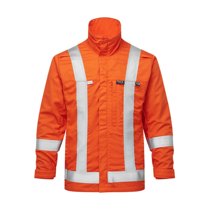 IFR Workwear® Ultrasoft Skyline Summer Bomber Jacket - Reflective Trim - Style 412- Orange