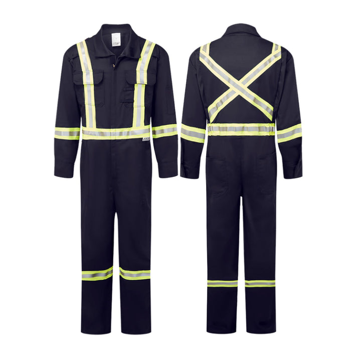 IFR Workwear® Avenger 7 Stripped Coverall - Style 3108 - X Back and Flame Resistant - Navy
