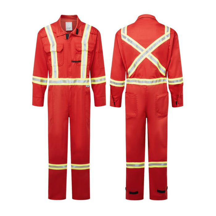 IFR Workwear® Avenger 7 oz Stripped Coveralls Style 3108 - Red