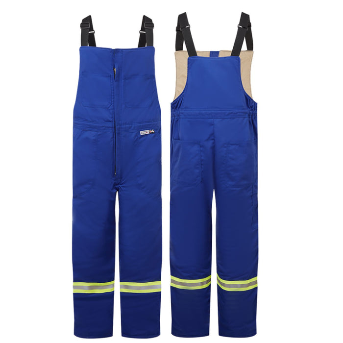 IFR Workwear® Avenger 9 OZ Insulated Bib Pants Reflective Striping - Style 3225 - Blue