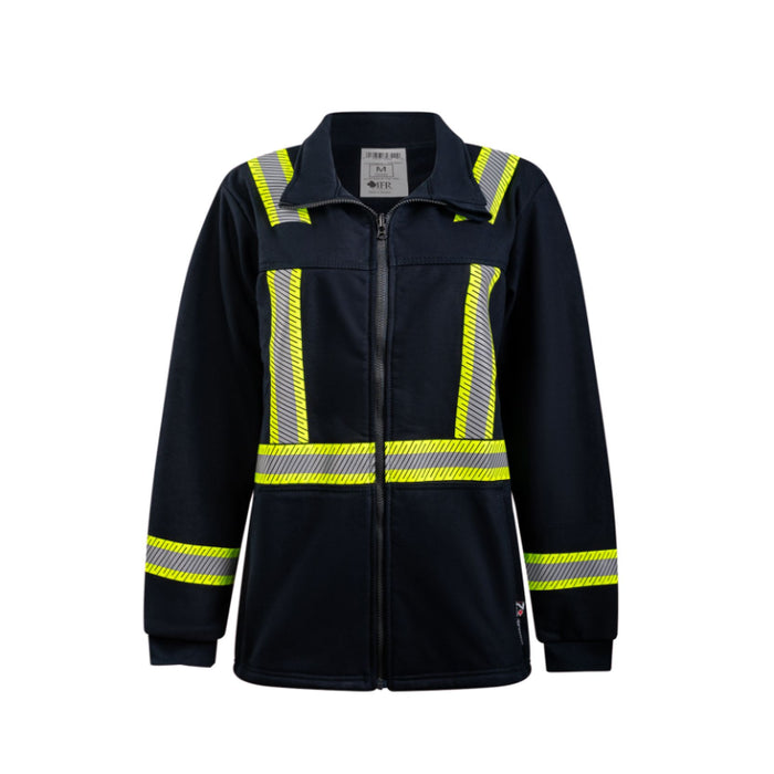 IFR Workwear® Fleece Full Zip Jacket - Style 324 - X-Back - Navy