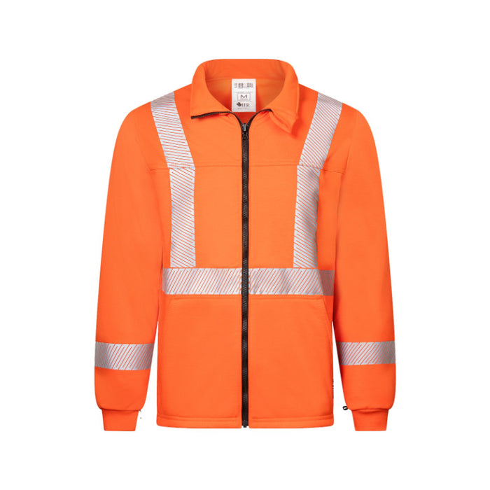 IFR Workwear® Striped Fleece - Hi-Vis - Full Sleeve Jacket- Style 329 - Orange