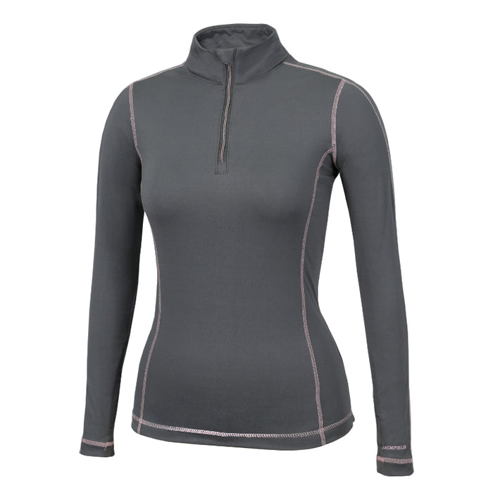 Jackfield® Women's Base Layer Top with 1/4 Zip - Gray - 11-801