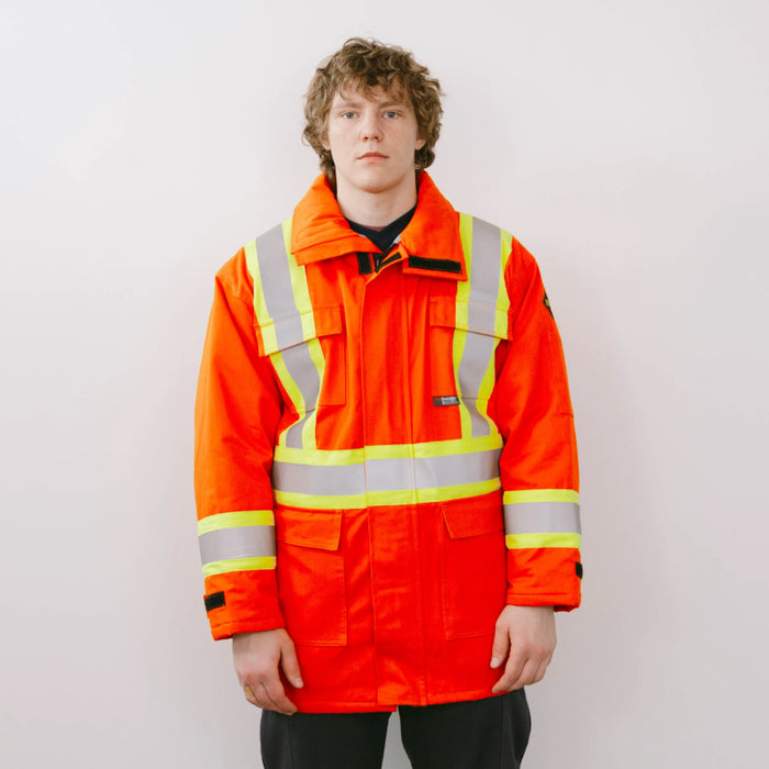 Keltek® Insulated Hi Vis/FR Safety Parka - Orange - 407S