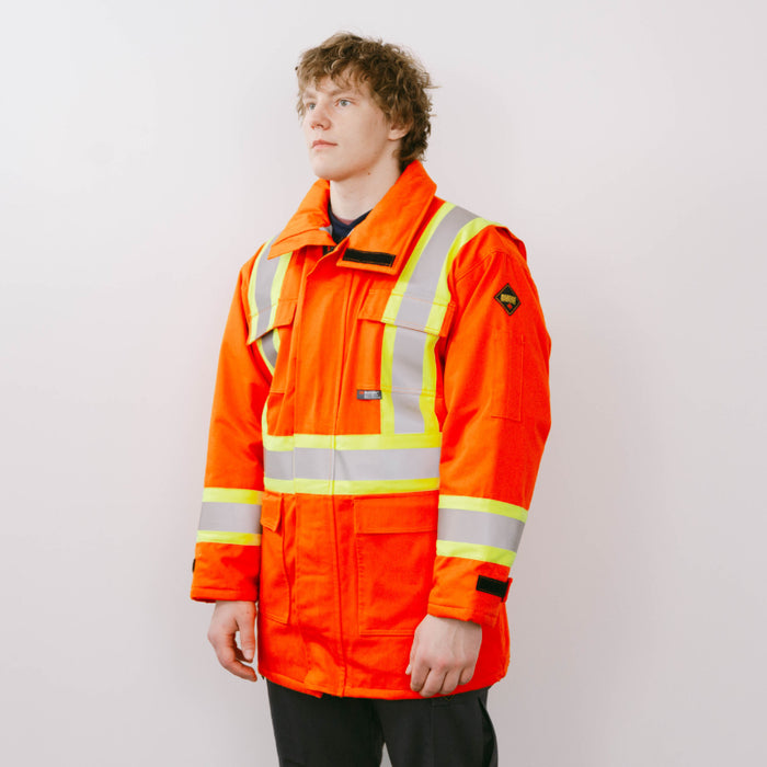 Keltek® Insulated Hi Vis/FR Safety Parka - Orange - 407S