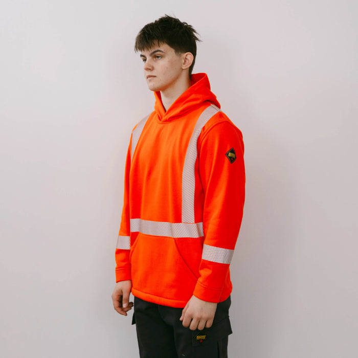 Keltek® Unisex FR Fleece Hi Vis Safety Hoodie - 433S