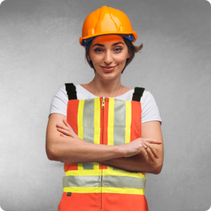 Keltek® Women’s Hi Vis/FR Safety Bib Overalls - Orange - 564S