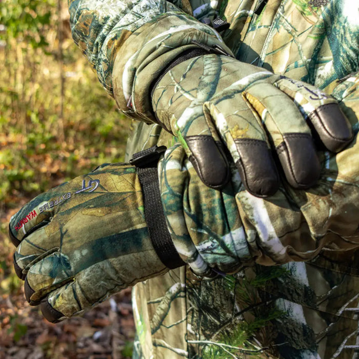 Naturmania® Deerskin Camo Hunting Gloves - G0909