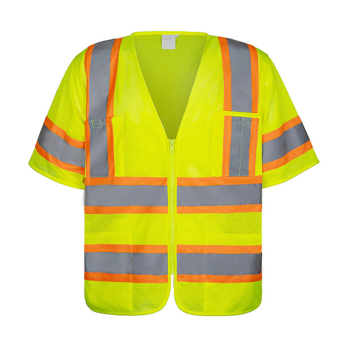 High Visibility Safety Vest Short Sleeve Mesh - Non CSA - 102 Series