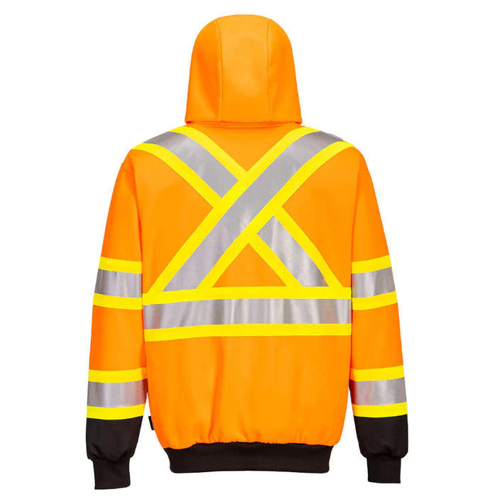 Portwest® Hi-Vis Contrast Tape - CSA Compliant - Zipped Hoodie - CA170