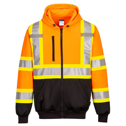 Portwest® Hi-Vis Contrast Tape - CSA Compliant - Zipped Hoodie - CA170