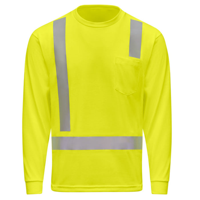 Red Kap® Hi-Visibility Long Sleeve Performance Core Tee - SK17