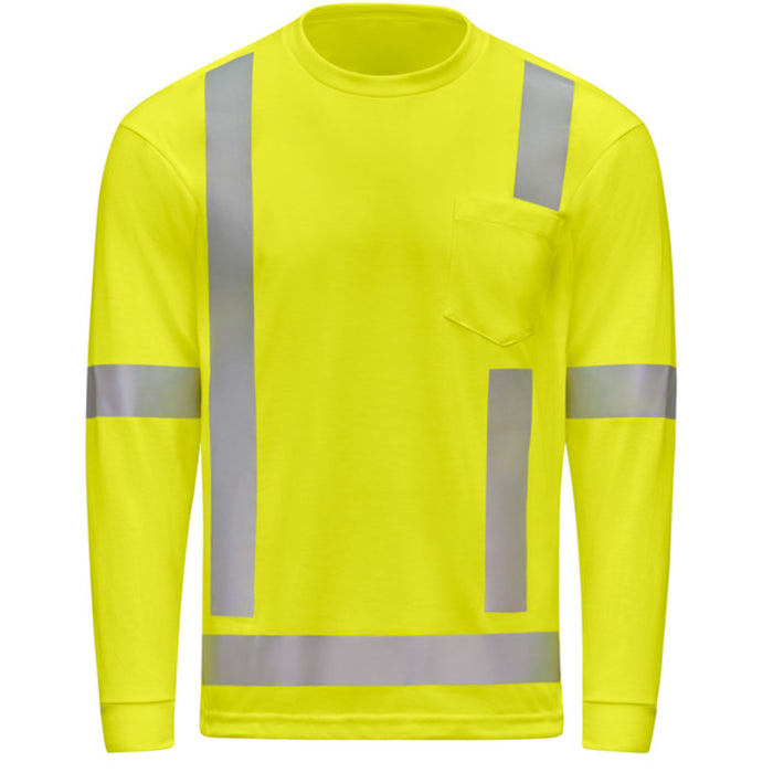 Red Kap® Hi-Visibility Long Sleeve Performance Core Tee - SK19