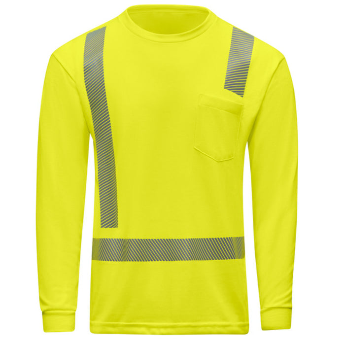 Red Kap® Hi-Visibility Long Sleeve Performance Core Tee - SK29
