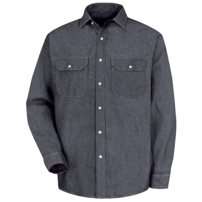 Red Kap® Men's Long Sleeve Deluxe Denim Work Shirt - SD78