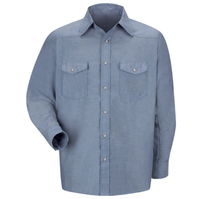 Red Kap® Men's Long Sleeve Deluxe Western Style Work Shirt - SC14
