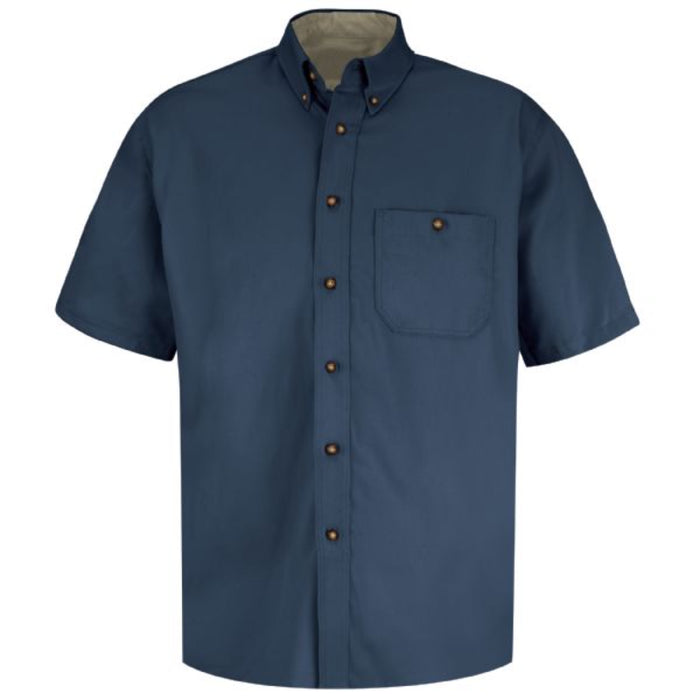Red Kap® Men's Short Sleeve Cotton Contrast Dress Shirt - SC64