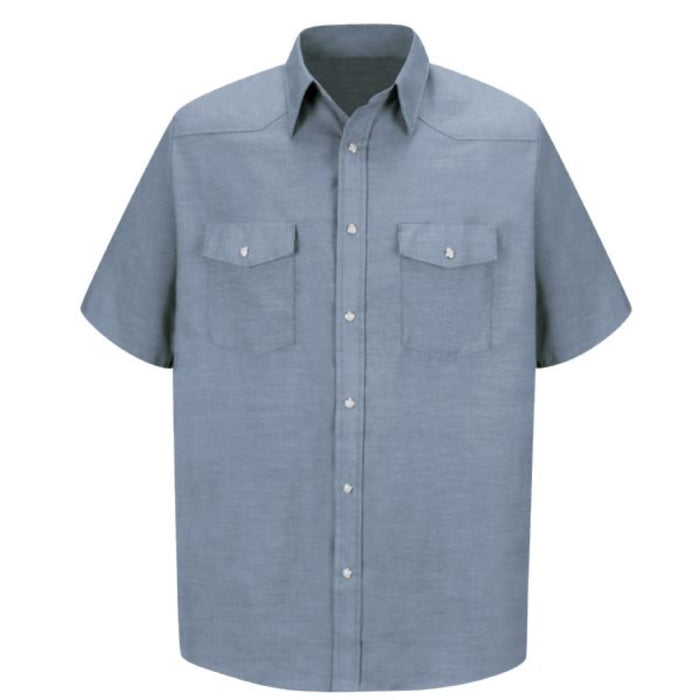 Red Kap® Men's Short Sleeve Deluxe Western Style Work Shirt - SC24