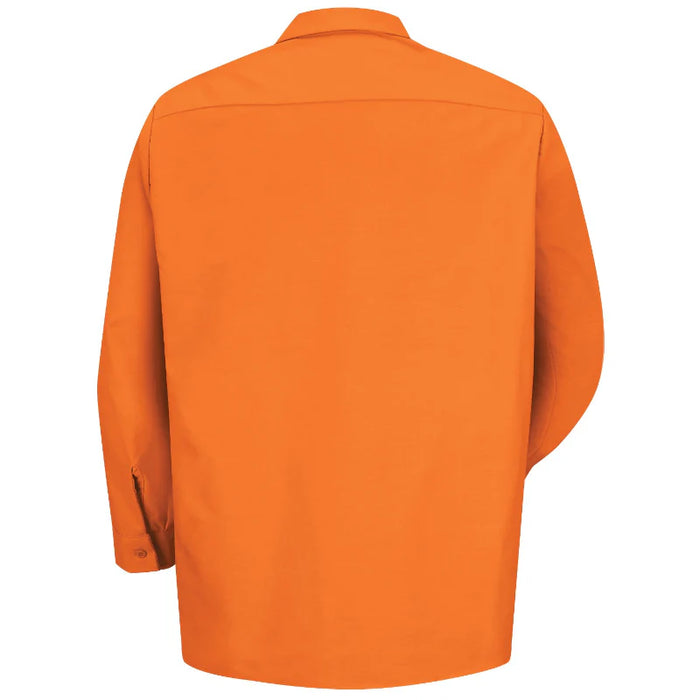 Red Kap® Men's Long Sleeve Industrial Work Shirt - Orange - SP14