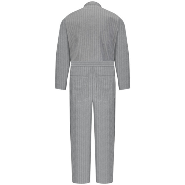 Red Kap® Snap-Front Cotton Herringbone Workwear Coverall - Gray - CC14-HB