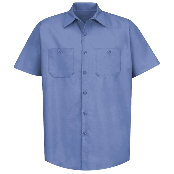 Red Kap® Men's Short Sleeve Industrial Work Shirt - Petrol Blue - SP24