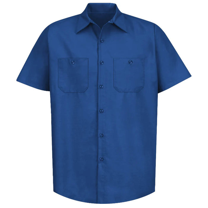 Red Kap® Men's Short Sleeve Industrial Work Shirt - Royal Blue - SP24