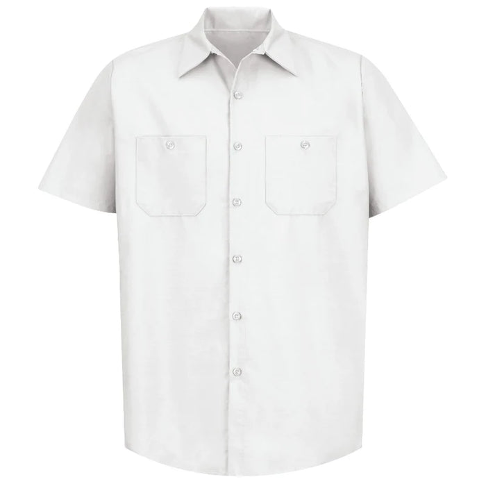 Red Kap® Men's Short Sleeve Industrial Work Shirt - White - SP24