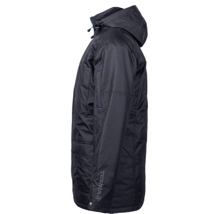 Terra® Bolt Quilted Polyester Winter Safety Parka - Black - 100306