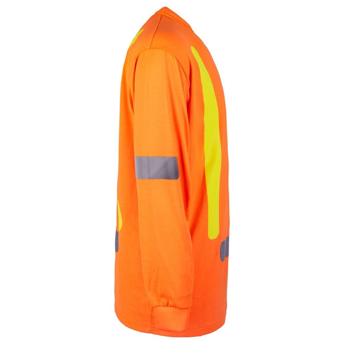 Terra® Hi-Vis Long Sleeve Cotton Safety T-shirt - 116617
