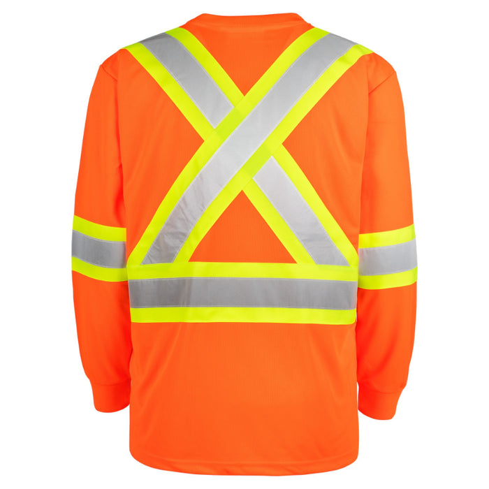 Terra® Hi-Vis Moisture Wicking Long Sleeve Safety T-Shirt - 116525