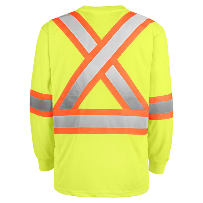 Terra® Hi-Vis Moisture Wicking Long Sleeve Safety T-Shirt - 116525