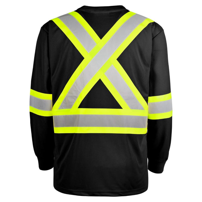 Terra® Hi-Vis Moisture Wicking Long Sleeve Safety T-Shirt - 116525
