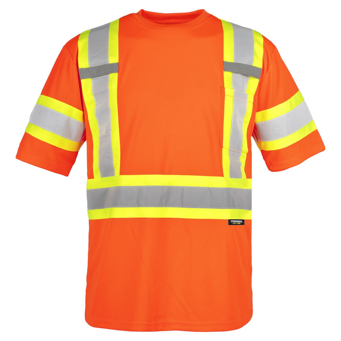 Terra® Hi-Vis Moisture Wicking Short Sleeve Safety T-Shirt - 116524