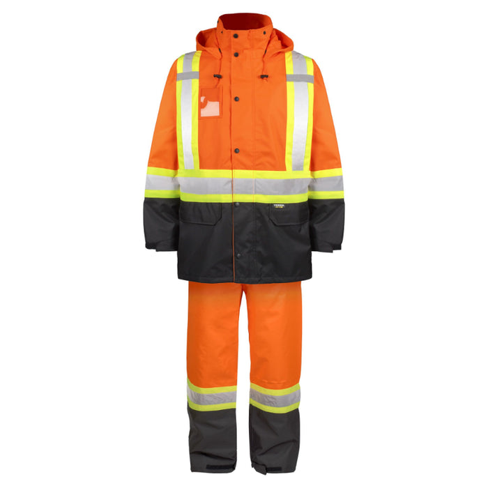Terra® High Visibility 150-Deniers Polyester Safety Rain Suit - 116586