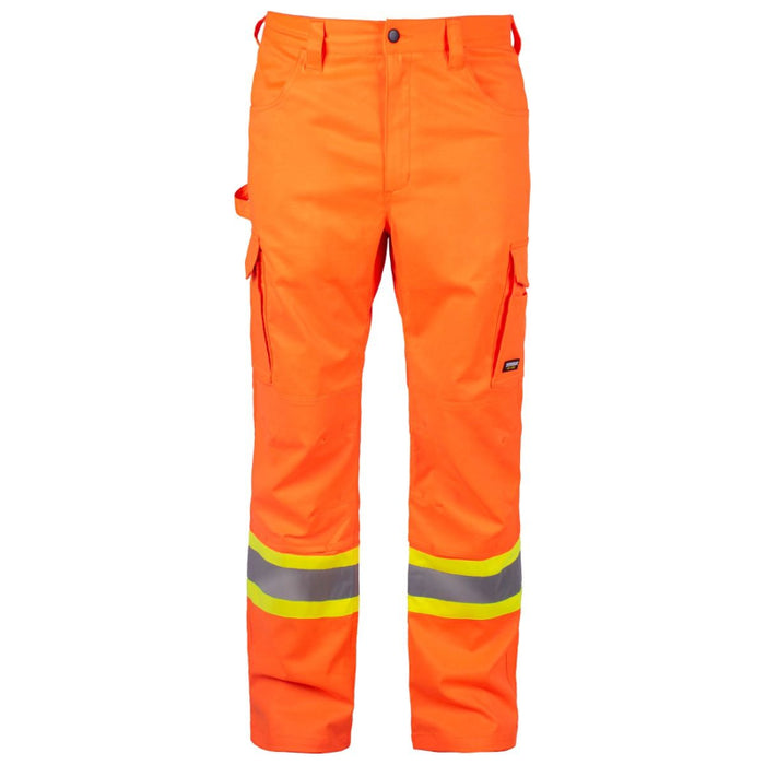 Terra® High Visibility Safety Pants with Knee Pockets - Orange - 116618