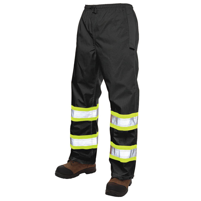 Tough Duck Hi-Vis CSA Compliance - Pull-On Ripstop Safety Rain Pant - S374