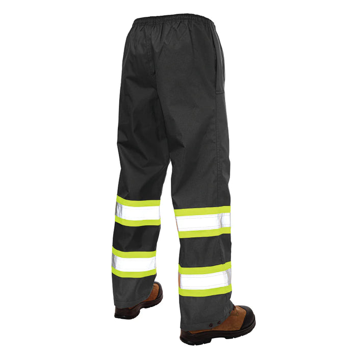 Tough Duck Hi-Vis CSA Compliance - Pull-On Ripstop Safety Rain Pant - S374