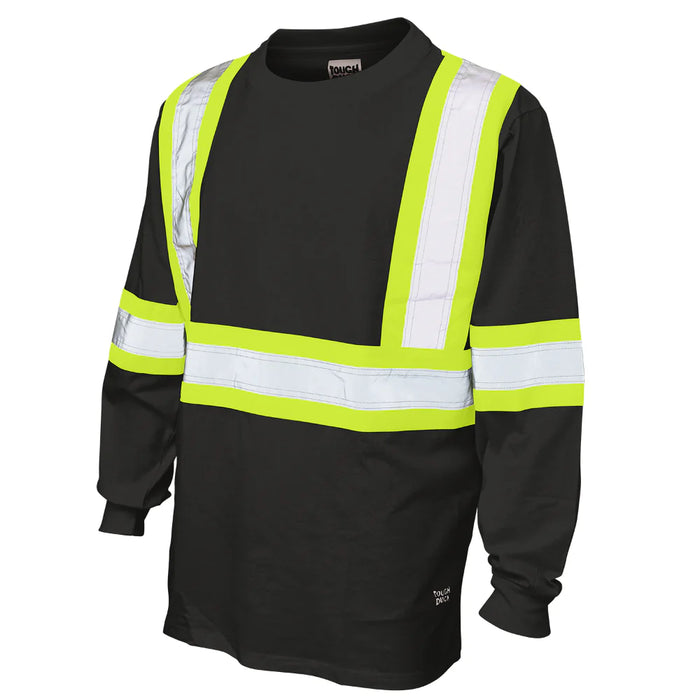 Tough Duck Hi-Vis Cotton Jersey CSA Compliant Long Sleeve Safety T-Shirt - ST21
