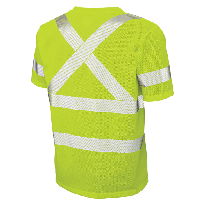 Tough Duck Hi-Vis Micro Mesh Short Sleeve Safety T-Shirt - CSA Compliant - ST07