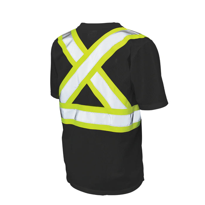 Tough Duck Hi-Vis Micro Mesh Short Sleeve Safety T-Shirt with Pocket - CSA Compliant - S392