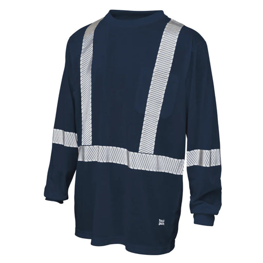 Tough Duck Hi-Vis Polyester Jersey CSA Compliant Long Sleeve Safety T-Shirt - ST22