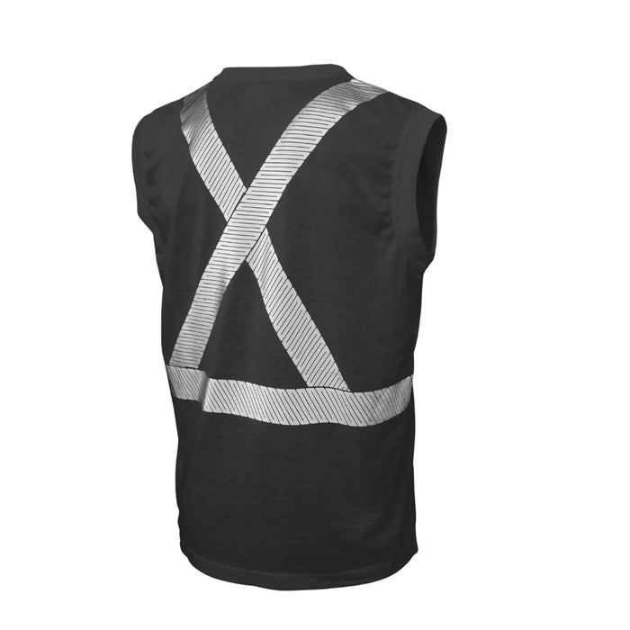 Tough Duck Hi-Vis Polyester Jersey Sleeveless Safety T-Shirt - CSA Compliant - ST15