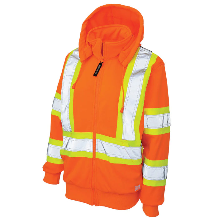Tough Duck Women's Fleece Safety Hoodie with Quick Release Hood - CSA Compliant - SJ42