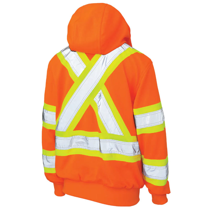 Tough Duck Women's Fleece Safety Hoodie with Quick Release Hood - CSA Compliant - SJ42