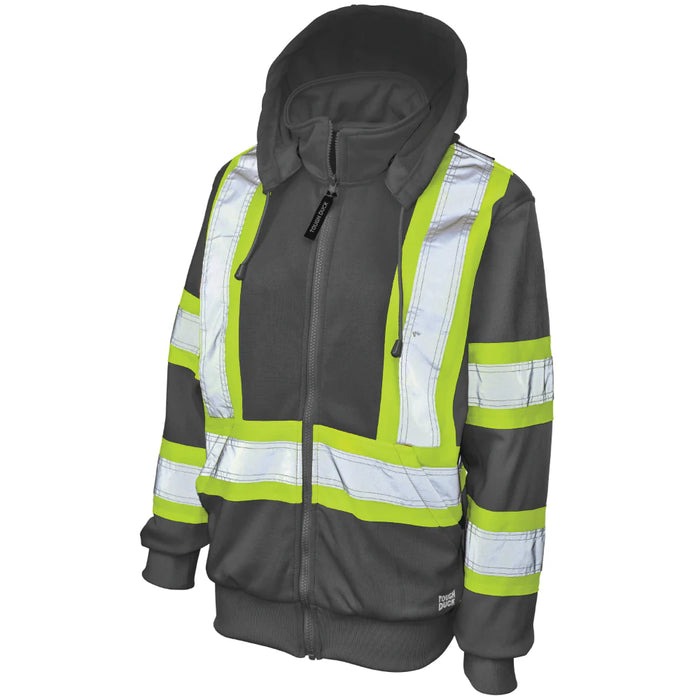 Tough Duck Women's Fleece Safety Hoodie with Quick Release Hood - CSA Compliant - SJ42