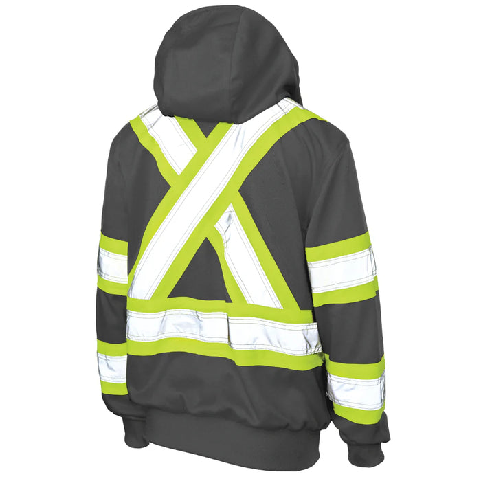 Tough Duck Women's Fleece Safety Hoodie with Quick Release Hood - CSA Compliant - SJ42