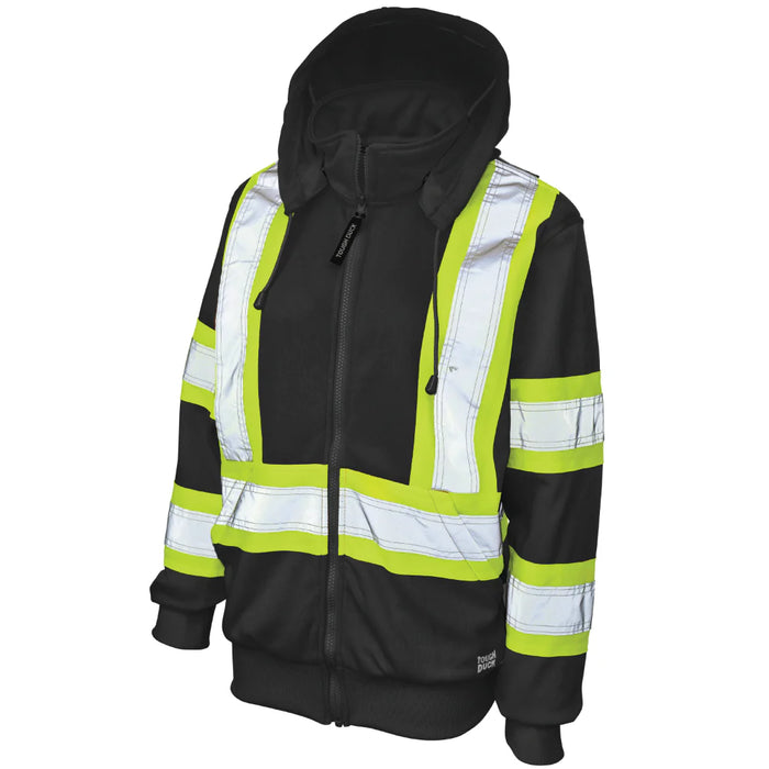 Tough Duck Women's Fleece Safety Hoodie with Quick Release Hood - CSA Compliant - SJ42