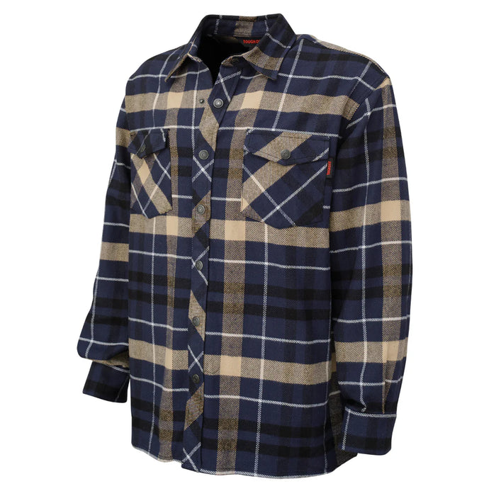Tough Duck® Heavy Flannel Overshirt with Adjustable Snap Cuffs - WS04