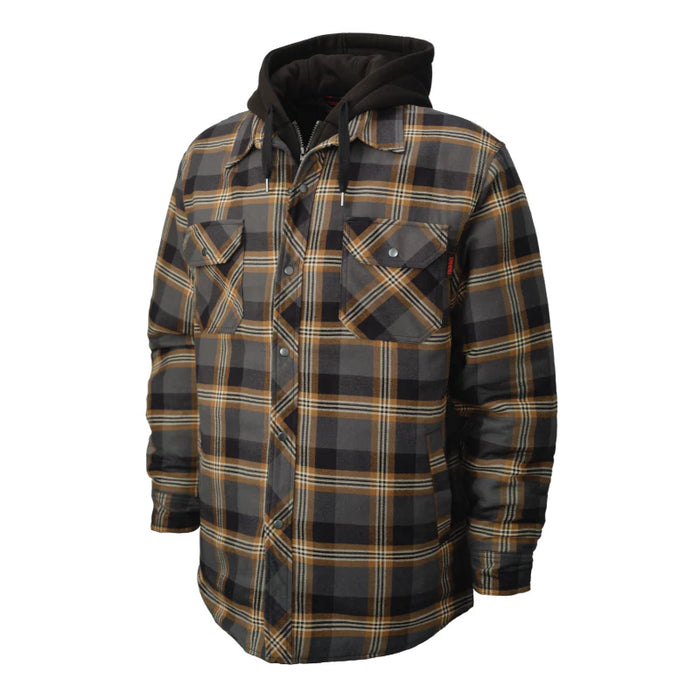 Tough Duck® Quilt Lined Hooded Flannel Jac-shirt - WS06