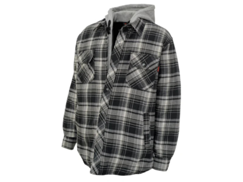 Tough Duck® Quilt Lined Hooded Flannel Jac-shirt - WS06
